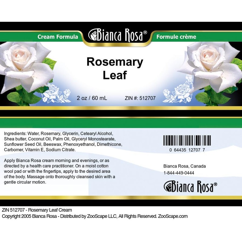 Rosemary Leaf Cream (2 oz, ZIN: 512707)