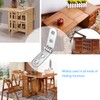20 Pcs 180 Degree Hinges,Small Folding Flip Hinges for Wood,Cabinet,Cupboard