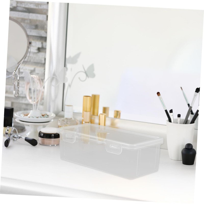 GANAZONO 2pcs Plastic Storage Box Set Medium Classroom Storage Containers