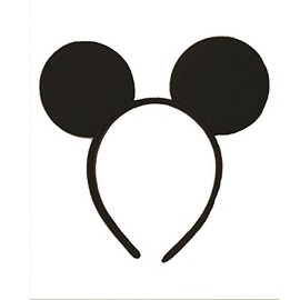 Black Minnie Mouse Ears Alice Band 1.5 cm Hen Party Birthday