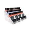 Kingtaily Nail Polish Organizer, 5 Layers Acrylic Display Rack Eyeglasses