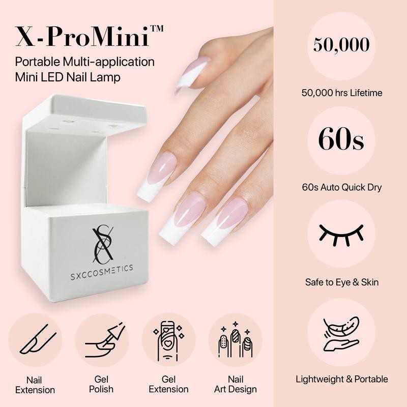 SXC Cosmetics X-Pro Tips French Tip Press On Nails, Skin