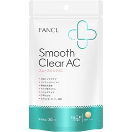  FANCL Smooth Clear AC 30 Days Supplement (Isoflavones/Coix Barley/Vitamin/Lactic Acid Bacteria/Zinc)