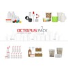 Octopus 10 x 100 ml Plastic Bottles, HDPE Plastic Bottles