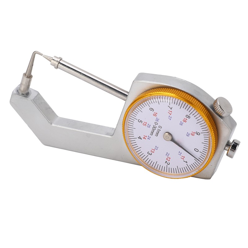 Curved Head Thickness Gauge Dial Lockable 0 to 30mm Range