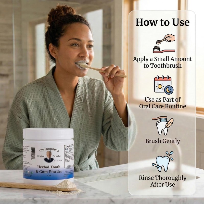 Christopher's Original Formulas Herbal Tooth & Gum Powder | Natural