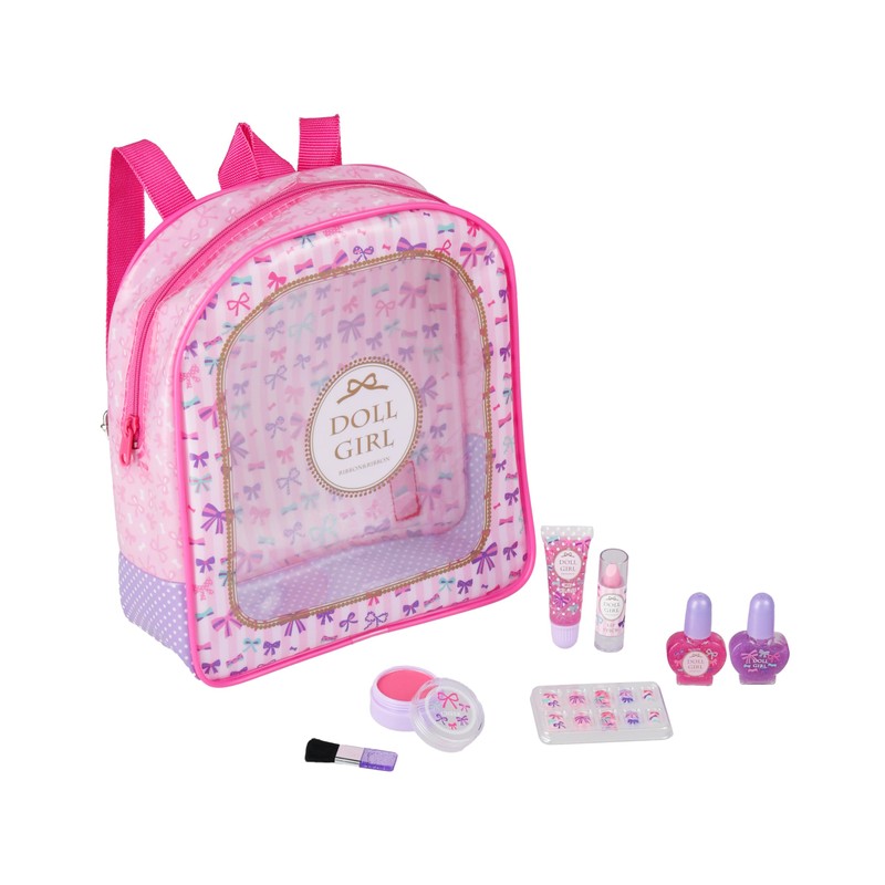 Race 900024 Doll Girl Makeup Backpack, Cosmetics Accessories for 6
