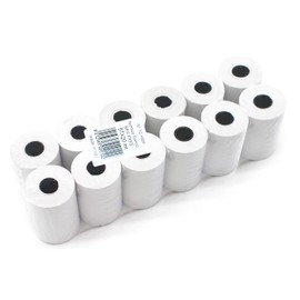 12 EC Thermal Paper Rolls 57 mm x 20 m x 12 mm - EC Cash Register Rolls - Rolls with SEPA debit - ATM Receipts Rolls for Pos Terminal and Electronic Payment (57 x 40 x 12)