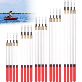 Daryunk 20pcs Fishing Floats Set, Coarse Fishing Tackle Accessaries, 5 Sizes of Straight Insert Pole Floats, for Fishing in Stillwater and Running Water
