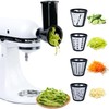 Slicer Shredder Grater Attachment Compatible with KitchenAid Stand Mixer, 4