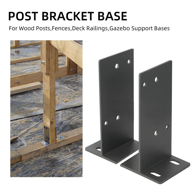 4" x 4" Inch Universal Post Base Fence Post Anchor