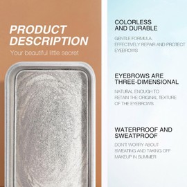 Kit de 3 Jabones para Cejas Gel Fijador Transparente de Larga Duración Gel para Peinar Cejas Adecuado para Maquillaje Natural y Definición Precisa
