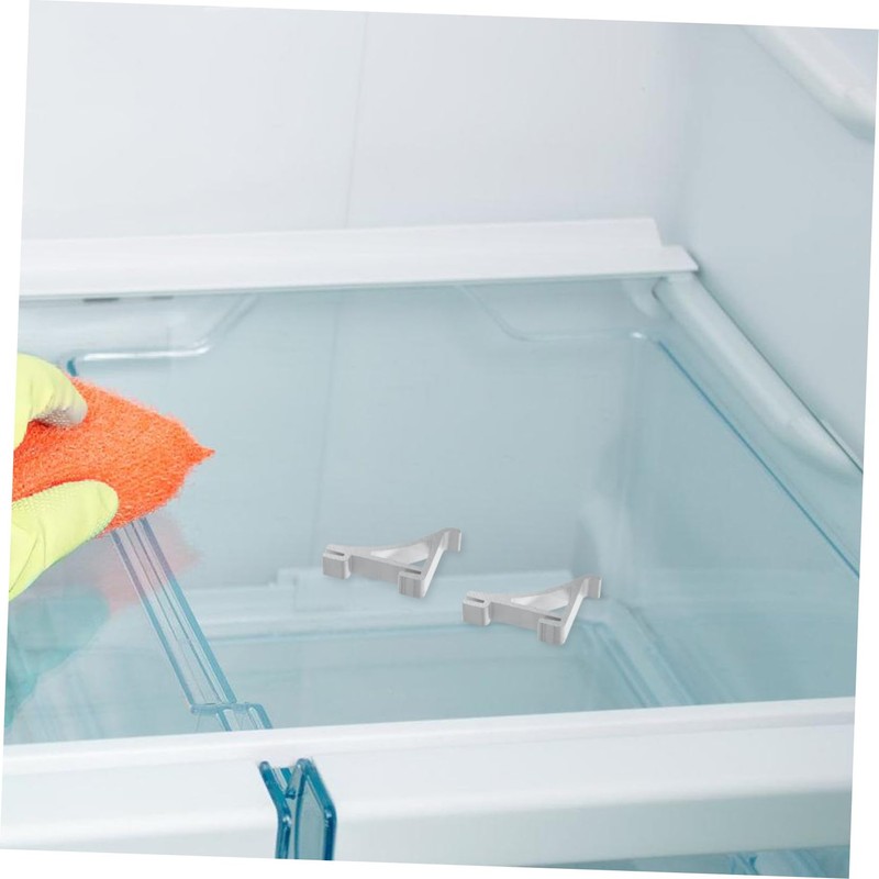 DOITOOL Aluminum Freezer Shelf Clips 10pcs Fridge Shelf Holder Refrigerator
