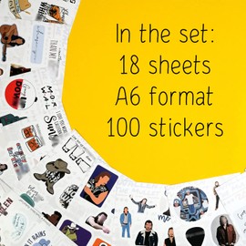100Pcs Country Singer Stickers - Country Music Merch, Country Singer Merchandise - Waterproof Music Stickers for Phone Cases and Laptops, Guitar Stickers