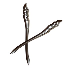 LALAFINA 2pcs Wooden Hair Sticks for Women Wooden Hair for Women Chinese Hair Chopsticks Hair Clips for Women Barrettes for Women Decorative Hairpin Bamboo Decorate Classical Miss