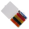 65pcs/box Soft Worm Bait Fishing Lures Kit with Rubber O