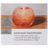 HIMALAYA SALT DREAMS Teelichthalter Rock, Kristallsalz aus Punjab/Pakistan, Orange, ca.