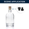 sourcing map 16 Pieces Black Rubber Stopper, 4.8mm Plug Holes