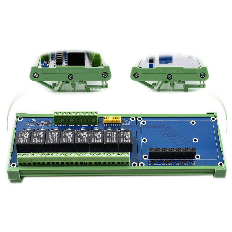 Waveshare Expansion Board 8 Channel Relay Expansion Board 5V Power