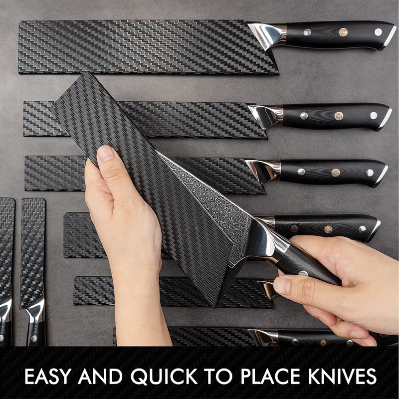 LEVINCHY 10-Pcs Knife Edge Guard, Anti-Slip Waterproof Abrasion Resistant with