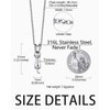 WUNZILO 1 x Cat Necklace Chain Women's Silver 3D Cute