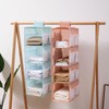 4 Layer Storage Hanging Bag Oxford Cloth Washable Foldable Hanging