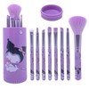 8-Piece Beginner Makeup Brush Set with Storage Tube for Blush, Lip, and Eyeshadow Pink 8-Piece Brush Set with Tube Case 2ea