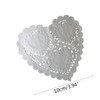 SUCHUANGUANG 100Pcs/Set 4 Inch 10cm Heart Shape Paper Doily Doilies