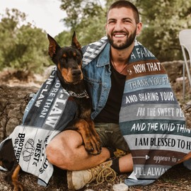 Brother in Law Gifts Blanket 50"x60", Gifts for Brother in Law, Best Brother in Law Christmas Birthday Gifts, Future Brother in Law Gifts from Sister in Law, Cool Wedding Gifts for Brother in Law