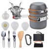 Camping Hiking Cookware Set Outdoor Portable Picnic Cookware Kit Alumina