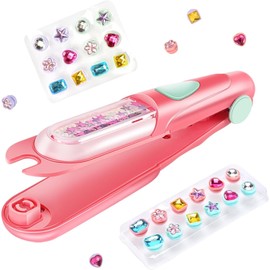 Hair Bedazzler Kit, Glitter Stones Hair Machine Hair Braiding Machine Girls Diamond Hair Machine, Hair Gemstone Styler, Glitter Gemstone Hair Accessories, Girls Toy, Gift for Girls 5 - 12 Years