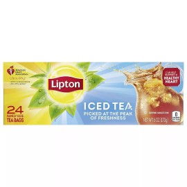 Lipton Iced Tea Bags Picked At The Peak of Freshness 6 oz (24 Count)