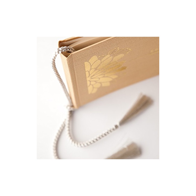 高知製本 ゲストブック 結婚式 芳名帳 芳名録 ブライダル ウェディング 寿シリーズ(シャンパンゴールド)