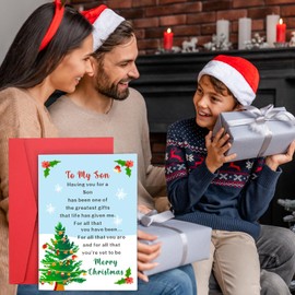 Son Christmas Card, Christmas Card for Son, to My Son Gifts from Mom Dad, Christmas Gifts for Son, Stocking Stuffer for Teens Boys, Merry Christmas Card for Son Grandson, Best Gifts for Son Christmas