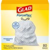Glad ForceFlex Tall Kitchen Drawstring Trash Bags, 13 Gal, Fragrance