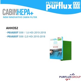 PURFLUX AHH352 Indoor Air Filter HEPA