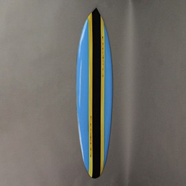 Chesapeake Bay Ltd Striped Wooden Surfboard Wall Hanging 39 inch Beach Décor
