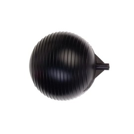 Kerick Valve PF06 Polyethylene Sphere Float Ball, 6" Diameter, 6" Length, 1/4" Female Thread,Black