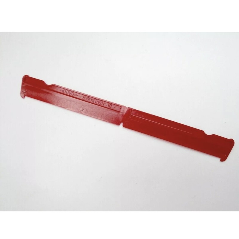 Dovo Shavette Razor Original Blades Holder Red Blade Insert Red