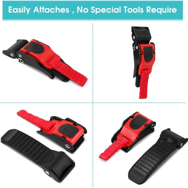 Motorcycle Helmet Speed Clip Quick Release, 3Pcs Press Chin Strap