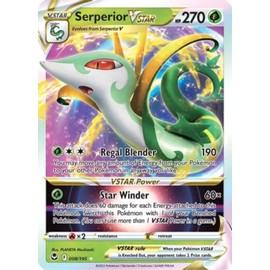 Serperior VSTAR - 008/195 - Ultra Rare - Silver Tempest - NM/M