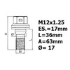 Heyner Locking Wheel Nuts M12x1.25 Fits Peugeot 407 Models Set
