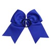 8 Inch Cheerleader Bows Ponytail Holder Solid Color Cheerleading Bows