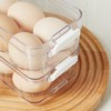 YOHA Clear Deviled Egg Tray Carrier with Lid 12 Grids