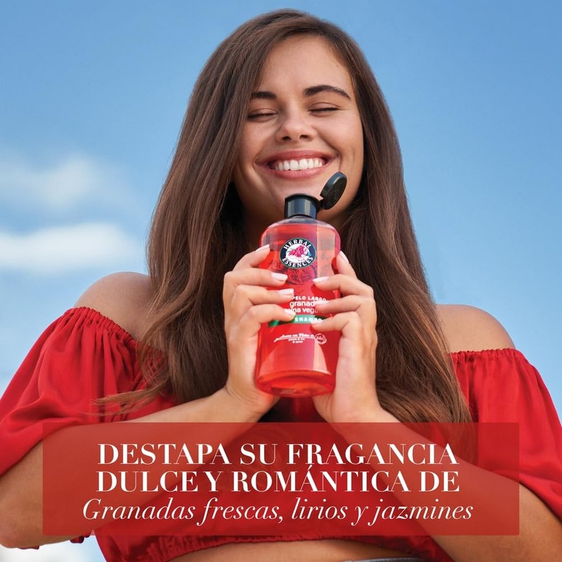 Herbal Essences Shampoo Pelo Largo Granada Y Proteína Vegana 600
