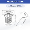 sourcing map Hair Strainer, 304 Stainless Steel Shower Drain Strainer