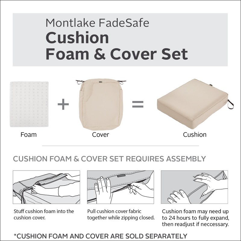 Classic Accessories Water-Resistant 72 x 21 x 3 Inch Patio