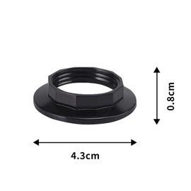 4pcs Lamp Shade Reducer Ring E14 Converter,E14 Lamp Shade Adaptor Rings Light Shade Reducer Ring,Lampshade Ring Converter,Light Fitting Lampshade Washer Adaptor Converter for Light Fixture(Black)