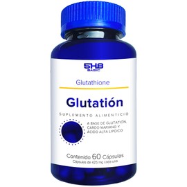 5H8 Nutrition Glutatión | Suplemento Alimenticio a Base de Glutatión, Cardo Mariano y Ácido Alfa Lipoico | Fórmula Avanzada con 60 Capsulas de 425 mg c/u