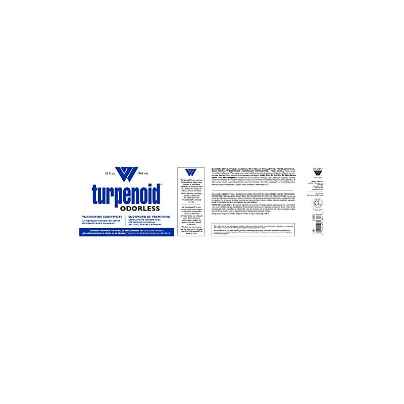 Turpenoid Hypo-Allergenic Turpentine Substitute, 1 qt, Odorless